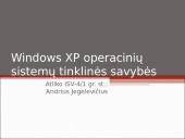 Windows XP operacinių sistemų tinklinės savybės