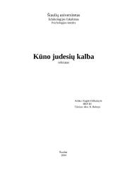 Kūno judesių kalba 11 puslapis