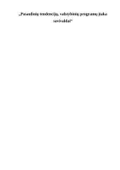 Pasaulinių tendencijų, valstybinių programų įtaka savivaldai