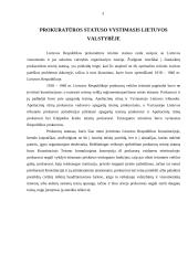 Prokuratūros statuso vystymasis Lietuvos valstybėje 3 puslapis