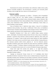 Respublikos Prezidento galios Konstitucijoje 11 puslapis