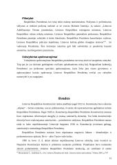 Respublikos Prezidento galios Konstitucijoje 13 puslapis