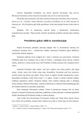 Respublikos Prezidento galios Konstitucijoje 6 puslapis