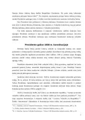 Respublikos Prezidento galios Konstitucijoje 7 puslapis