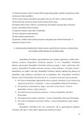 Respublikos prezidento paskirtis ir pagrindinės veiklos funkcijos 13 puslapis
