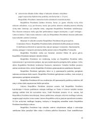 Respublikos prezidento paskirtis ir pagrindinės veiklos funkcijos 15 puslapis