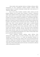 Respublikos prezidento paskirtis ir pagrindinės veiklos funkcijos 6 puslapis