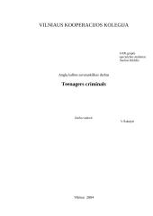 Teenagers criminals