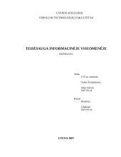Teisėsauga informacinėje visuomenėje 1 puslapis