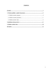 Viešosios politikos analizės samprata, procedūros ir raida 2 puslapis