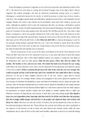 E. Hemingway "For Whom the Bell Tolls "