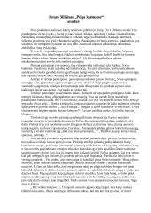 J. Biliūnas "Pūga kalnuose"