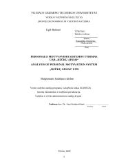 Personalo motyvavimo sistemos tyrimas: viešojo maitinimo įstaiga UAB "Dzūkų ainiai" 2 puslapis