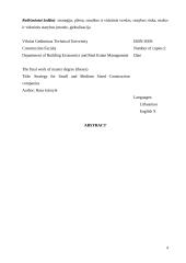 Smulkių ir vidutinių statybos įmonių strategijos formavimas 4 puslapis