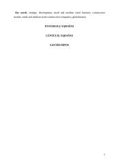 Smulkių ir vidutinių statybos įmonių strategijos formavimas 5 puslapis