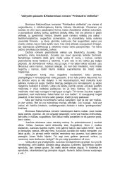 B. Radzevičius "Priešaušrio vieškeliai"