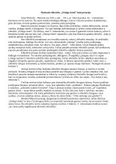 Maironio kūrinio „Užmigo žemė“ interpretacija