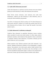 Auditoriaus darbo dokumentų funkcijos ir svarba 8 puslapis