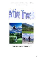 Business plan: travel agency "Active Travels" 2 puslapis