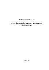 Dirvožemio ištekliaus naudojimo valdymas 1 puslapis