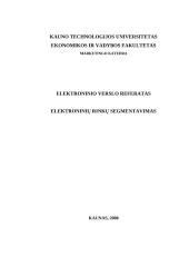Elektroninių rinkų segmentavimas 1 puslapis