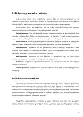 Elektroninių rinkų segmentavimas 4 puslapis