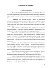 Feminizmo samprata 3 puslapis
