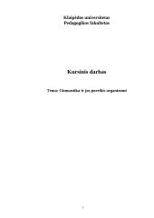Gimnastika ir jos poreikis organizmui 1 puslapis