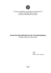 Investicinis projektas ir jo įvertinimas: automobilių švaros ir vidaus interjero priežiūros paslaugos