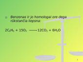 Organinė chemija: Aromatinių angliavandenių cheminės savybės 9 puslapis