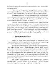 Kontrolės proceso svarba įmonės veikloje 20 puslapis