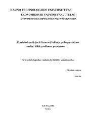 Krovinio ekspedicijos iš Lietuvos į Vokietiją paslaugų valdymo analizė: būklė, problemos, perspektyvos