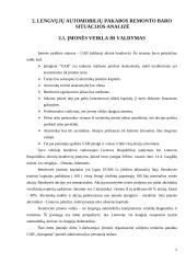 Lengvųjų automobilių diagnostikos baro modernizavimo projektas 5 puslapis