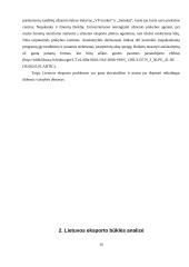 Lietuvos eksporto ir jo problemų analizė 16 puslapis