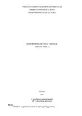 Matematiniai metodai vadyboje - regresinė analizė