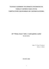 Mikro ir makroaplinkos analizė: AB "Vilniaus duona"