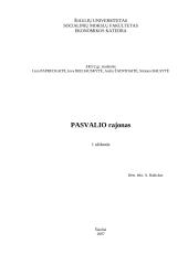 Pasvalio rajono SSGG analizė