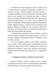 Pedagogo autoriteto problema visuomenėje 20 puslapis