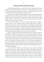 Pinigų sąjungos ir monetarinės politikos poveikis 20 puslapis