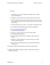 Principles and functions of management: The Way To Success 6 puslapis
