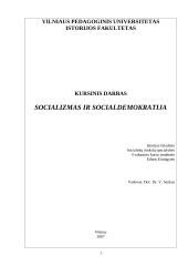 Socializmas bei socialdemokratija