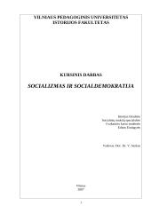 Socializmas bei socialdemokratija 1 puslapis