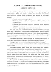 Sveiko gyvenimo būdo propagavimas jaunesniame mokykliniame amžiuje 9 puslapis