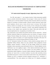 Tarptautinis terorizmas, kovos su juo patirtis bei perspektyvos 19 puslapis