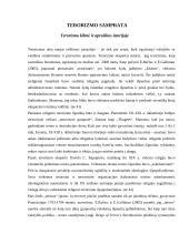 Tarptautinis terorizmas, kovos su juo patirtis bei perspektyvos 4 puslapis