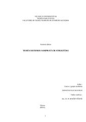 Teisės sistemos samprata ir struktūra