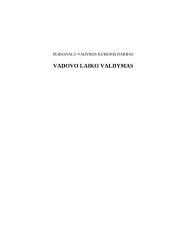 Vadovo laiko valdymas 1 puslapis