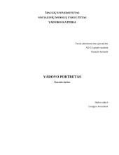 Vadovo portretas 1 puslapis