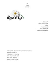 Verslo planas: kosmetikos parduotuvė UAB "Beauty" 2 puslapis