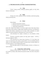 Verslo planas: psichologijos centras  UAB "Konsultacija Tau" 5 puslapis